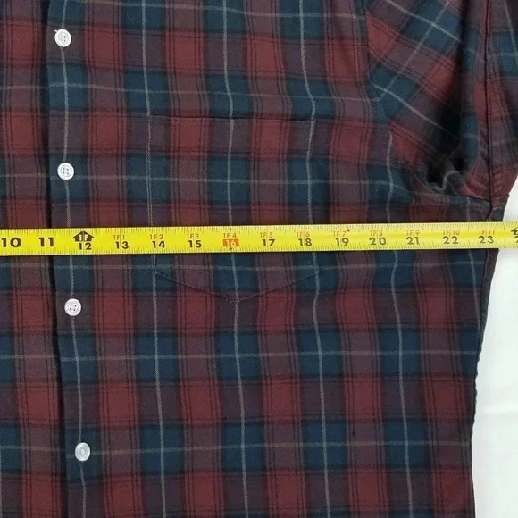 Asos Button Down Flannel Long Sleeve Plaid Shirt - Picture 2 of 6